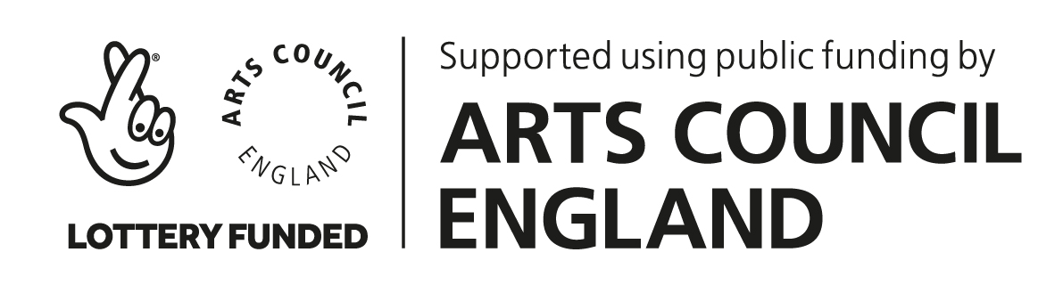 logo crediting funding from Arts Council England